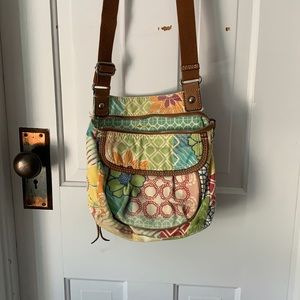 Fossil Multicolor Floral Crossbody